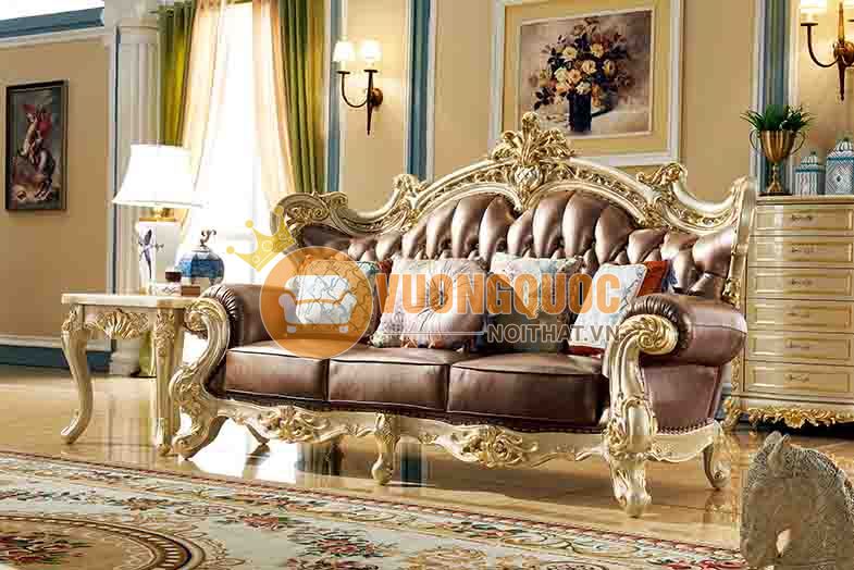 Bộ sofa phòng khách phong cách tân cổ điển nhập khẩu LF935-01BT